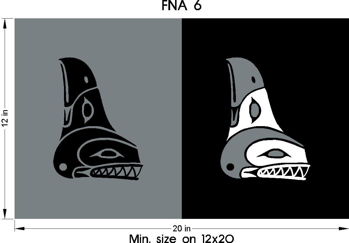 Indigenous Art for Headstone engraving - whale