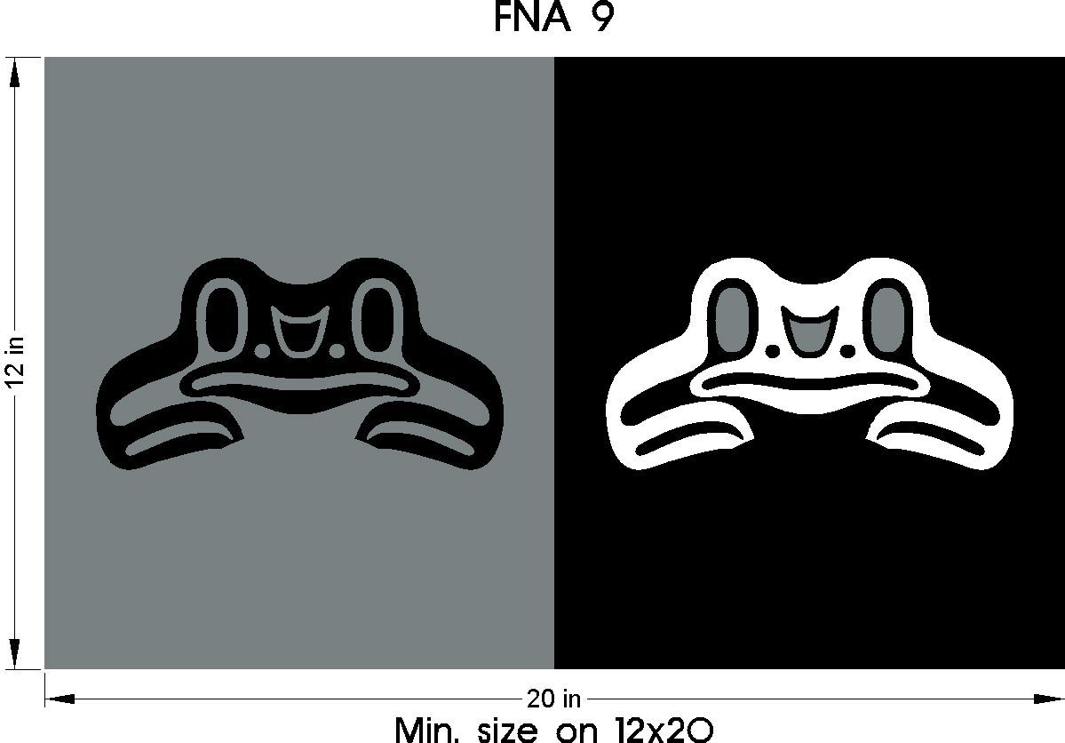First Nations Art for Headstone engraving - frog