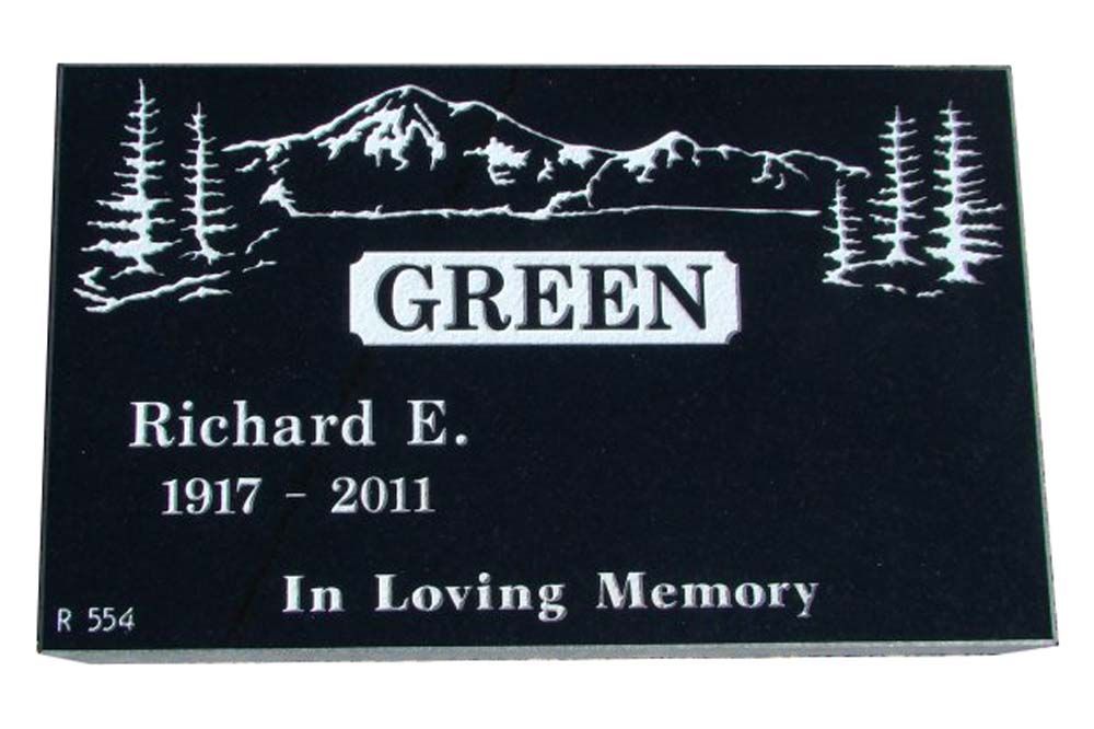 A grave marker for richard e. green 1917-2011