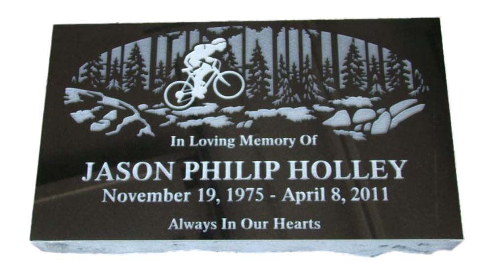 A gravestone for jason philip holley who died on april 8 2011