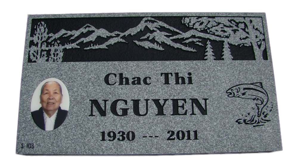 A gravestone for a man named chac thi nguyen