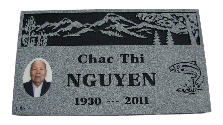 A gravestone for a man named chac thi nguyen