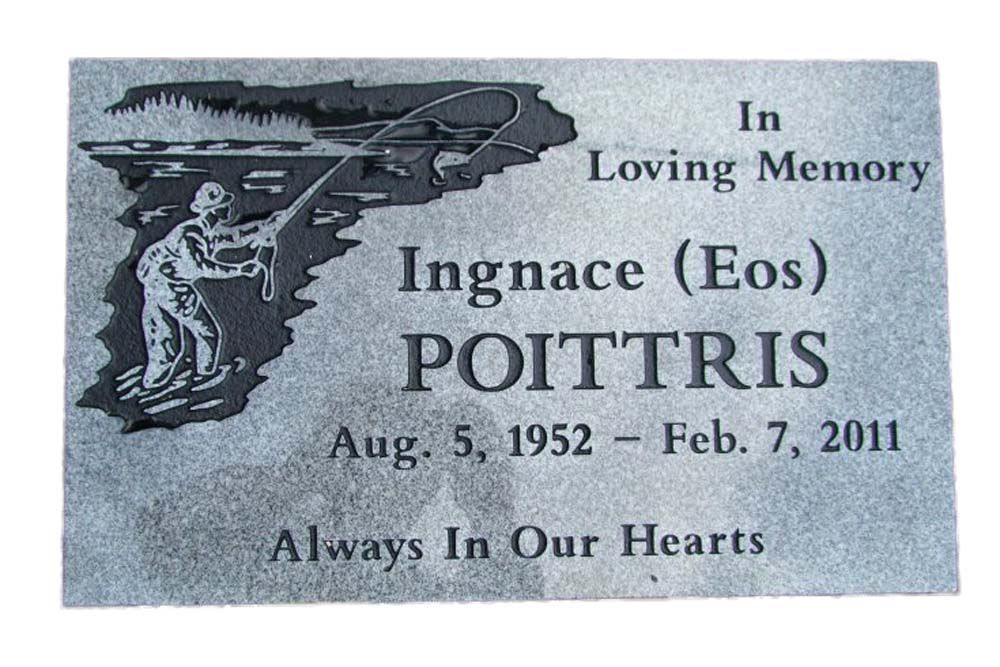 A grave marker for ingnace eos poittris