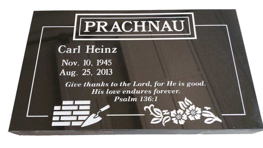 A gravestone for carl heinz who died on aug 25 2013