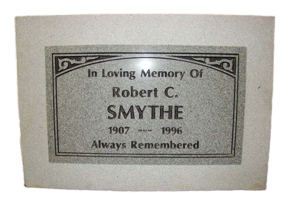 In loving memory of robert c. smythe 1907-1996 always remembered