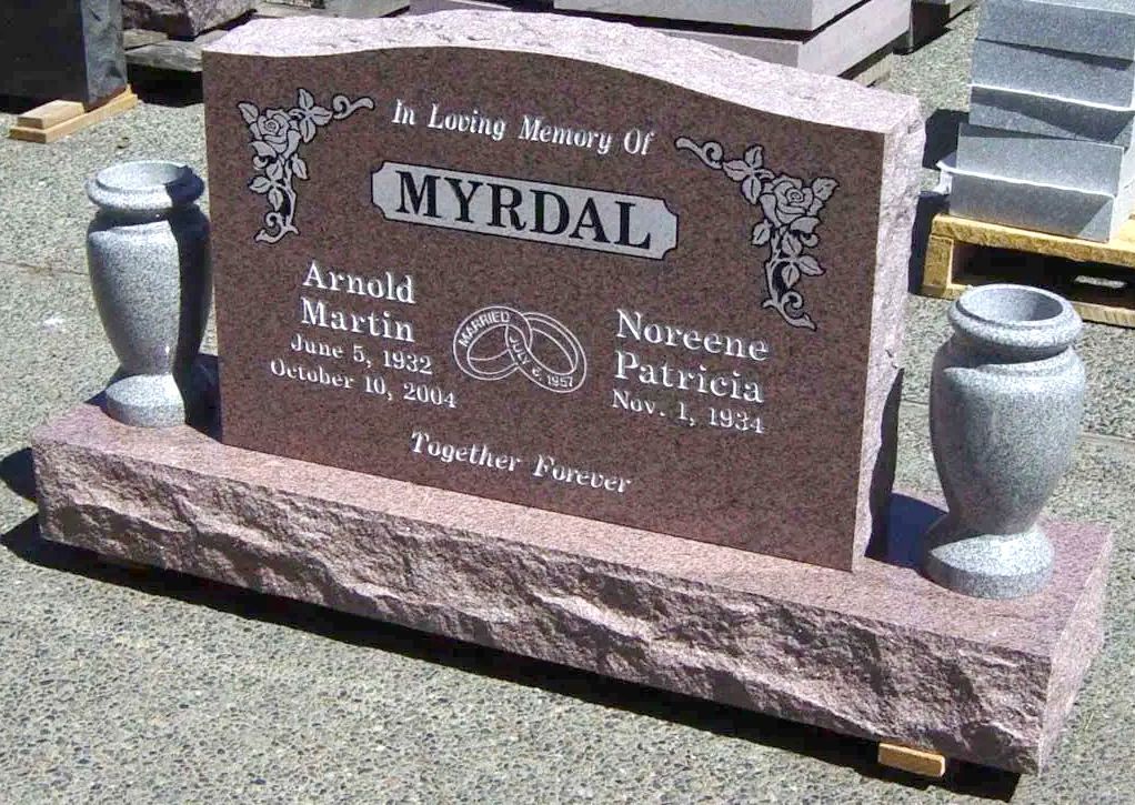 A gravestone with the name myrdal on it