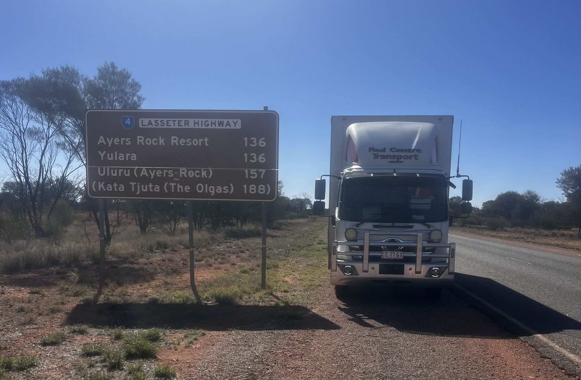 White Delivery Van Driving on a Road at Sunset — Red Centre Transport in Braitling, NT