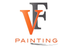 VF Painting logo: orange "V" overlapping a gray "F". "PAINTING" text below, with a brush stroke.