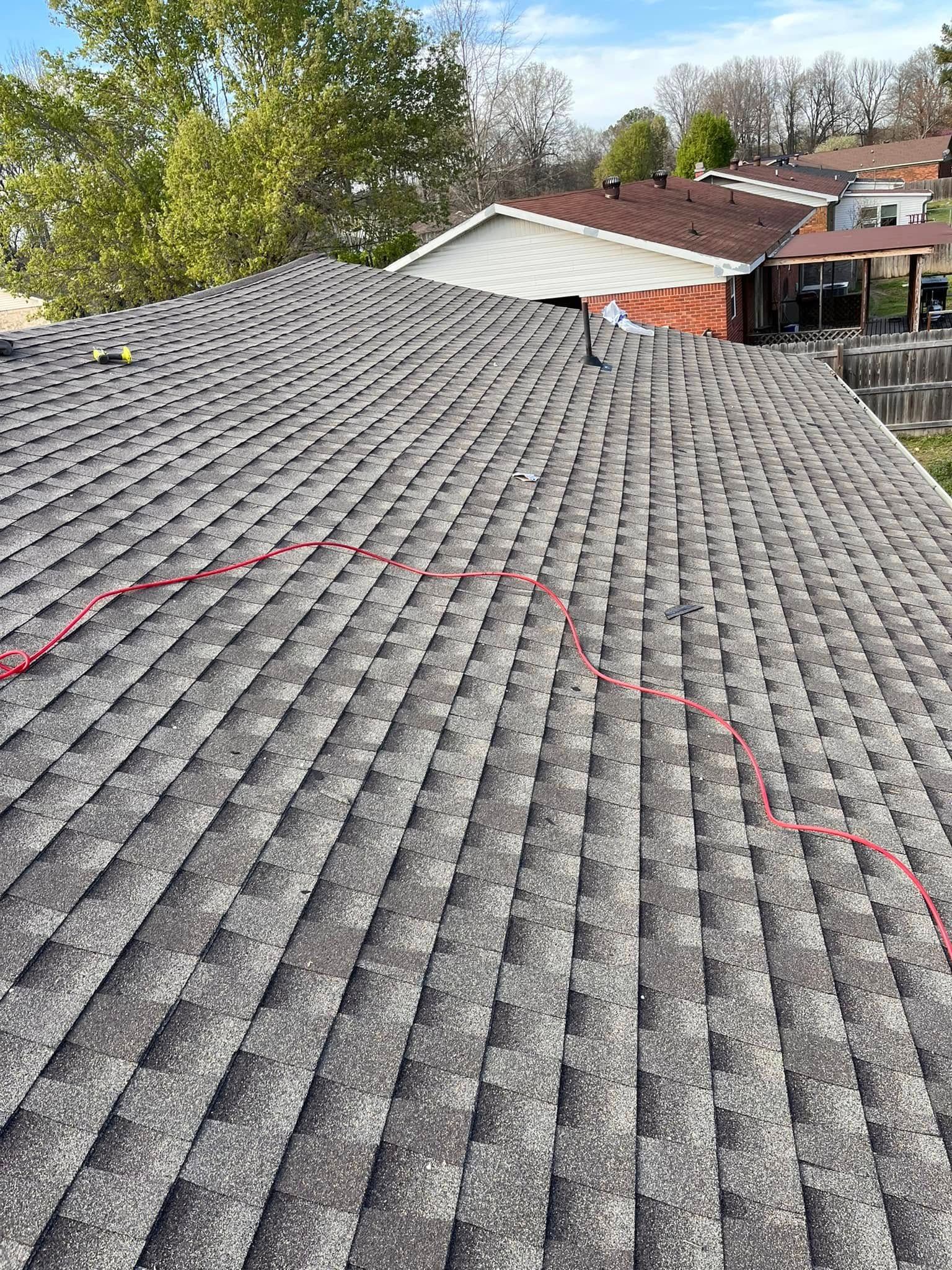 gray shingle roof