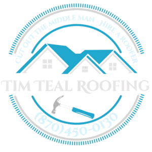tim teal roofing logo
