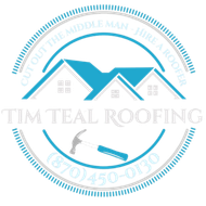 tim teal roofing logo
