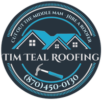 tim teal roofing logo