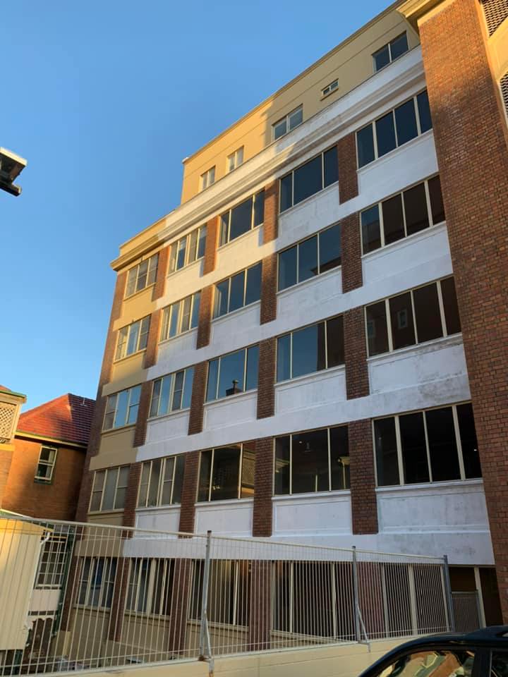 commercial window cleaning project