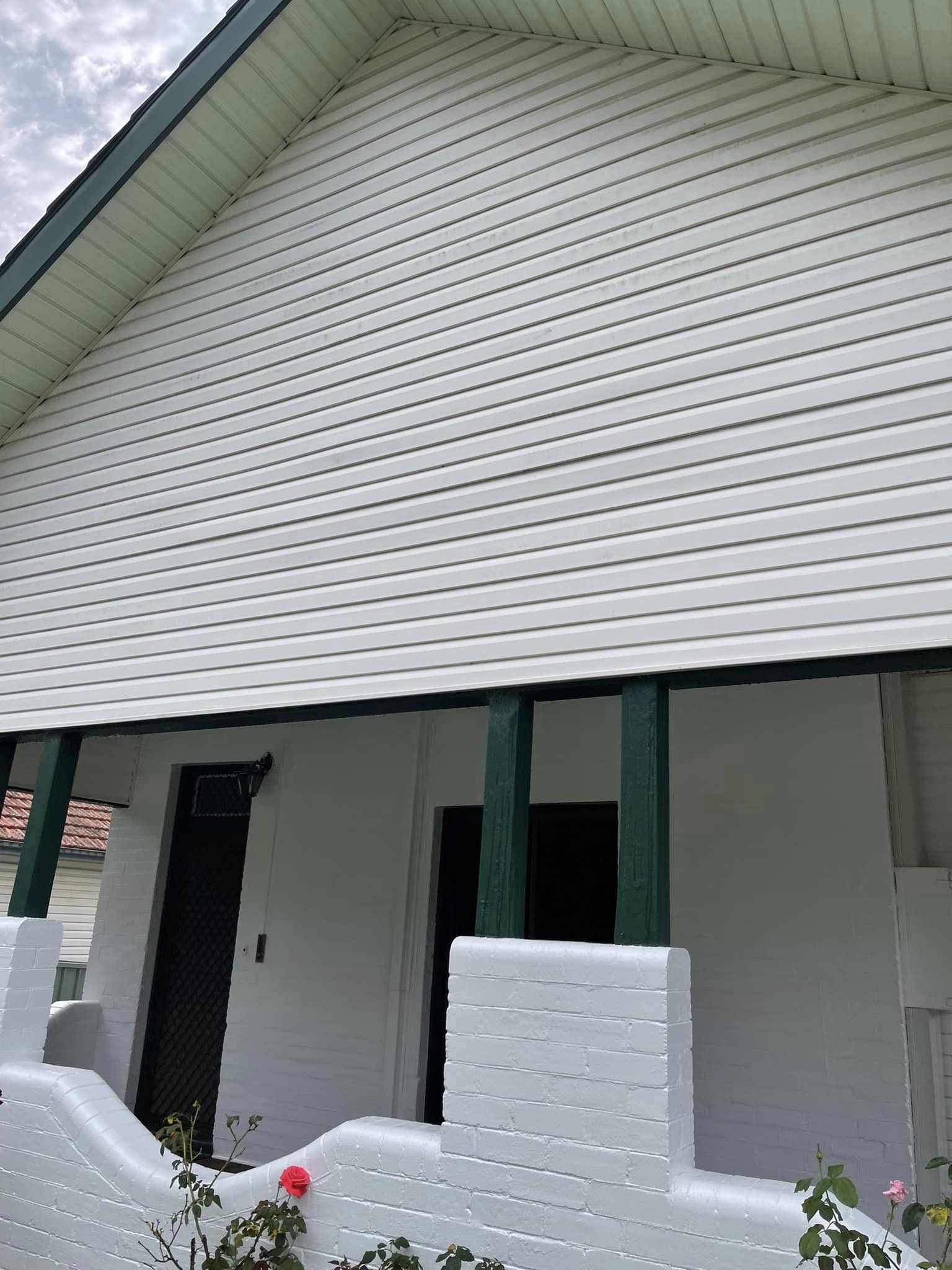 newly cleaned building exterior