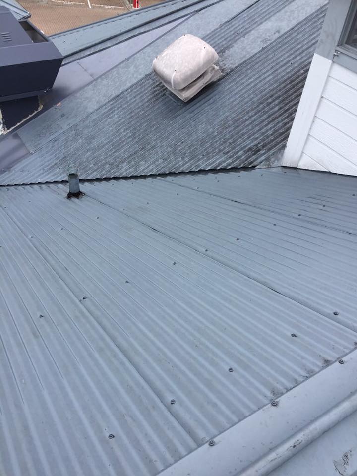 after roof washing