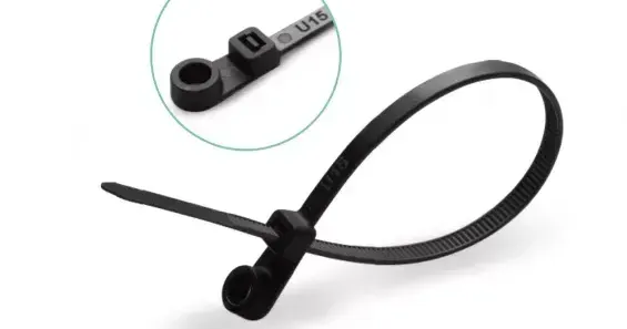screw mount cable tie, cable tie with screw hole