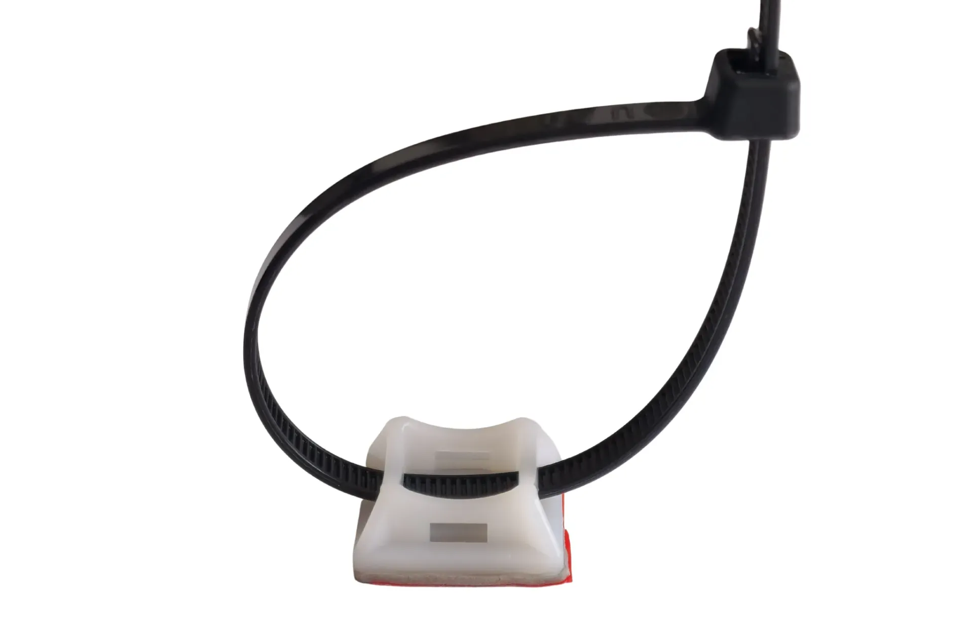 TIE10 cable tie mounting with self-adhesive and TIE10 cable tie
