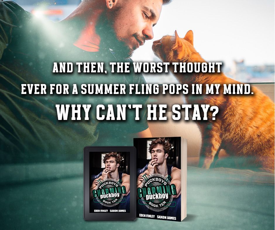 Charming Puckboy by Eden Finley & Saxon James — MM childhood crush hockey romance