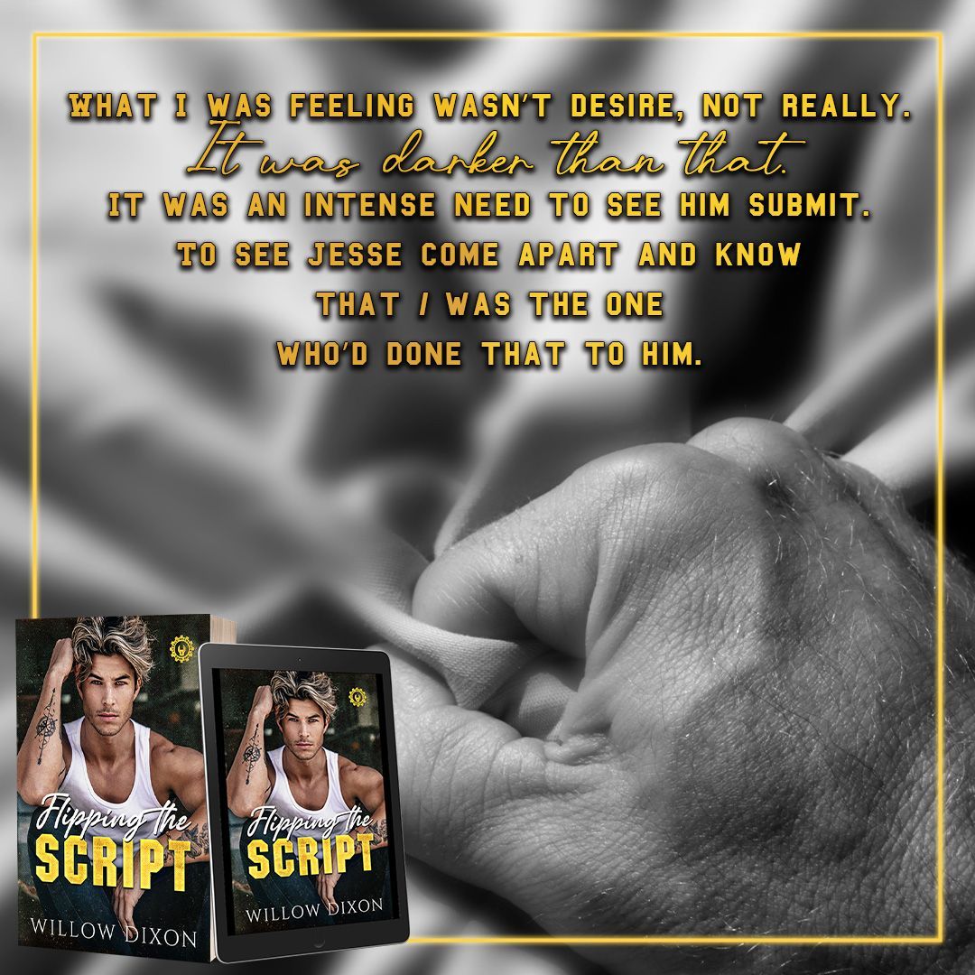 A book called Flipping the Script by Willow Dixon is being advertised with a quote.