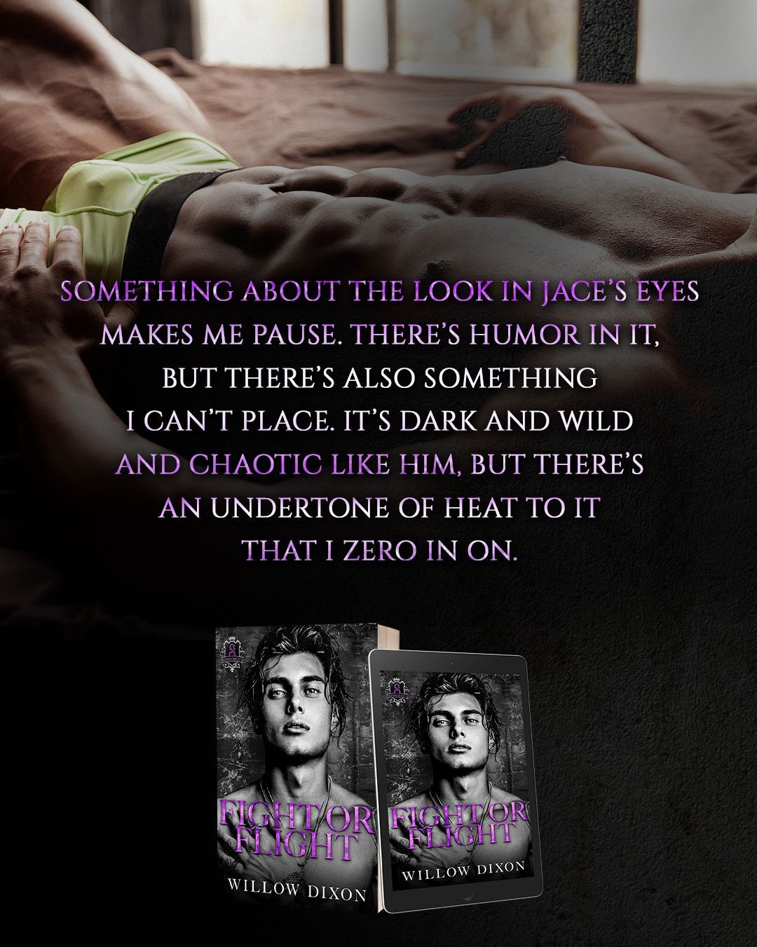 A spicy, rivals to lovers, bi awakening, forced proximity, protective MC, dark college M/M romance book. Expect hurt/comfort, fighting as foreplay/mild primal play, mild knifeplay, domination and bratting, implied dubcon, morally ambiguous heroes, not-so-secret societies, high heat, and lots of spicy times.