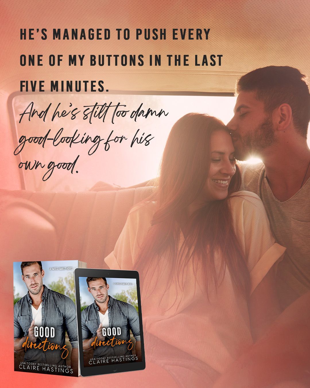 A spicy, enemies to lovers, fake dating, small-town contemporary romance book with golden retriever/black cat vibes, sex lessons, and peach innuendos.