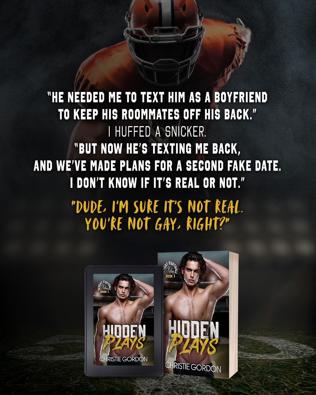 A spicy, rivals to lovers, bi-awakening, secret relationship, fake dating, hurt/comfort M/M sports romance book.