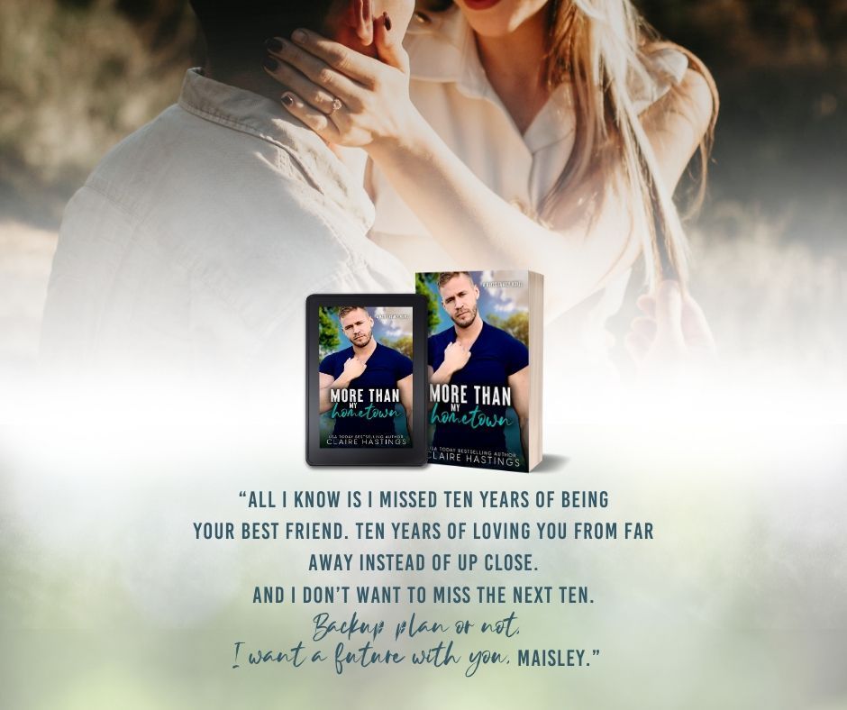A spicy, friends-to-lovers, second-chance, small-town romance standalone. Featuring a marriage pact, a dirty-talking hero, a one that got away, an inexperienced heroine and hero.