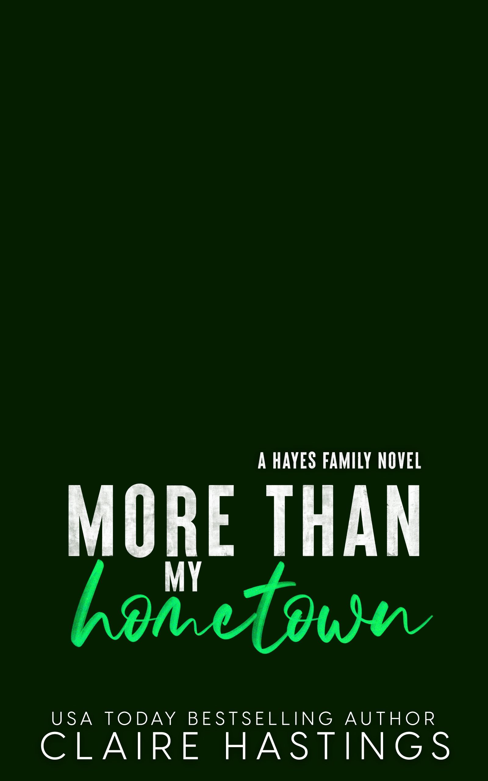 A spicy, small town romance book.
