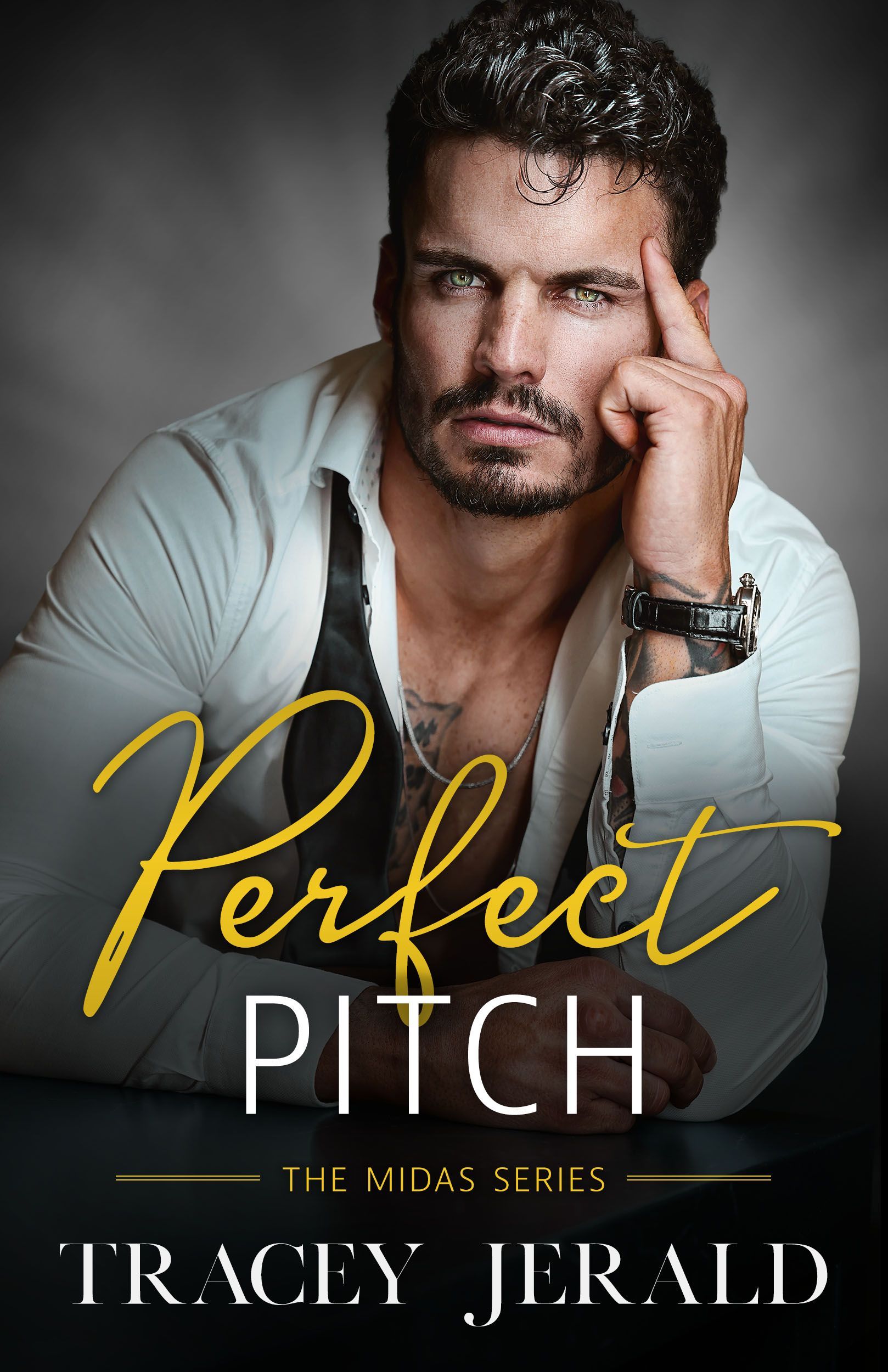 The cover of the book perfect pitch by tracey jerald