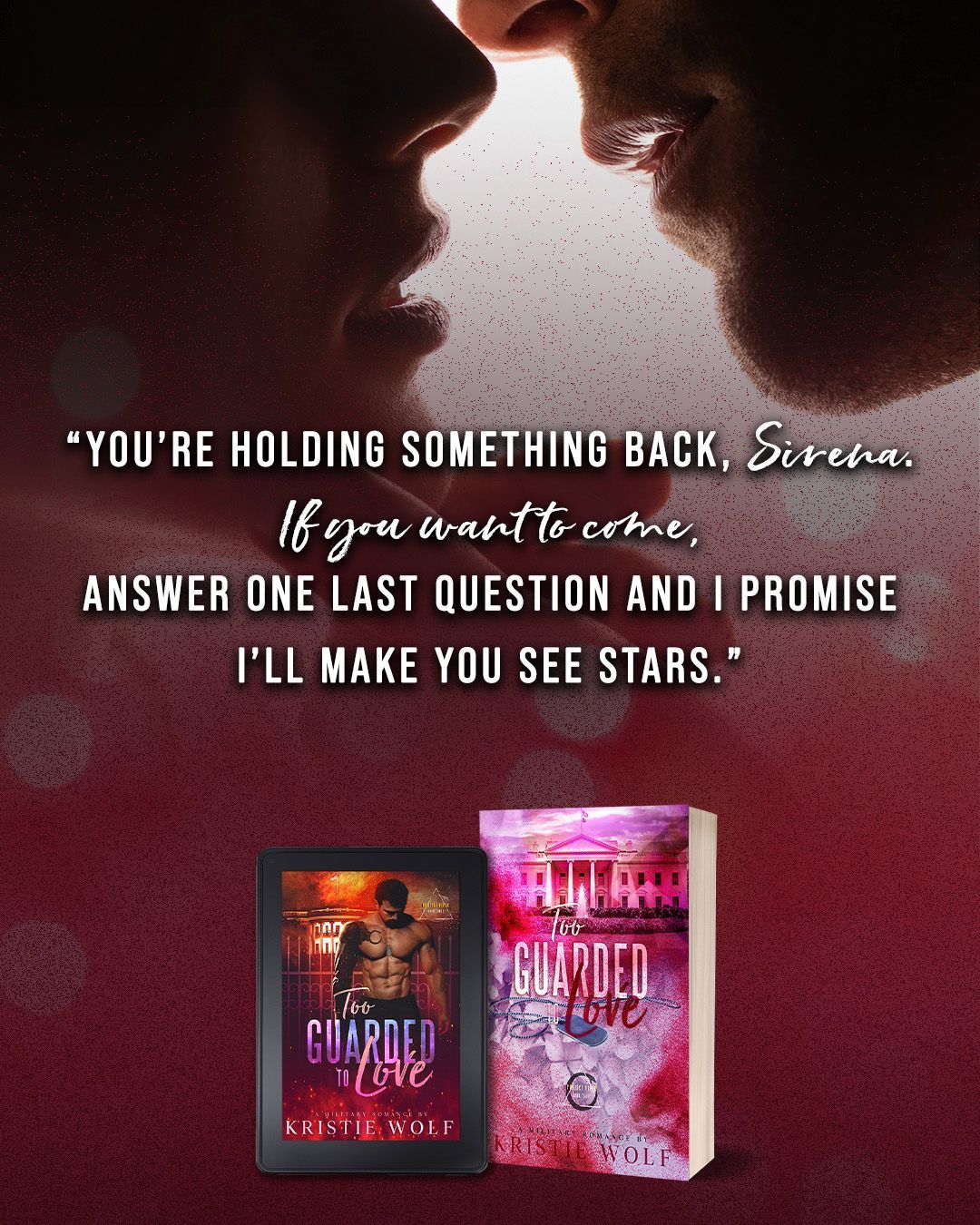 A spicy, brother's best friend, forced proximity, alpha hero, bodyguard, soulmates, military romance book, with action and suspense and found family vibes.