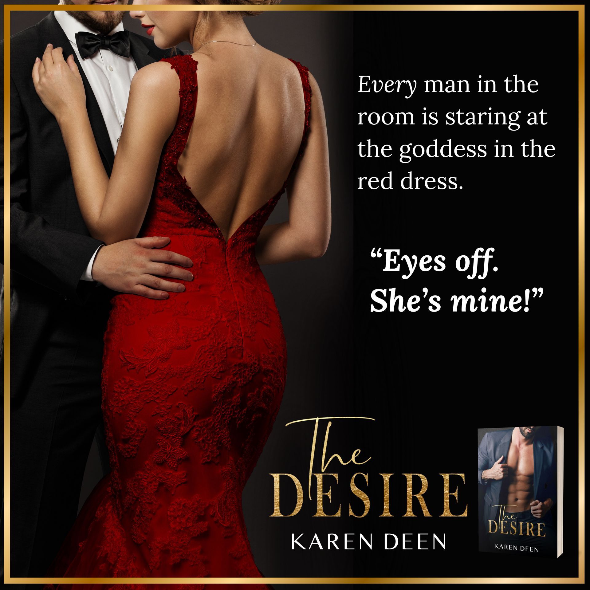 A poster for the book the desire by karen deen