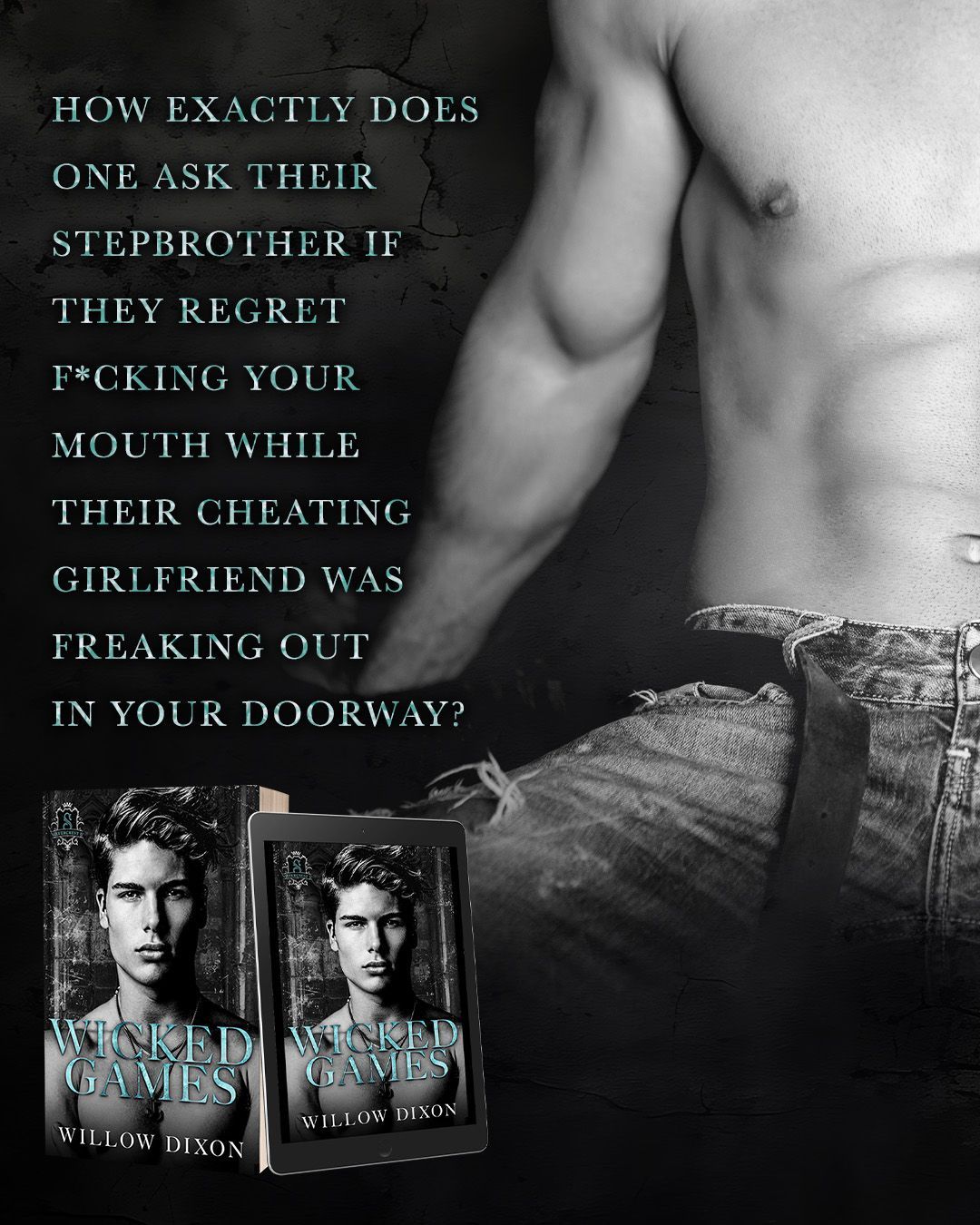 A spicy, stepbrothers, college roommates, forced proximity, animosity to lovers, double bi-awakening, possessive MC, M/M romance book. Expect hurt/comfort, fighting as foreplay/mild primal play, dirty talk and bratting, their version of gay chicken, morally ambiguous heroes, not-so-secret societies, and lots of spicy times that should (and do) come with a warning. 
