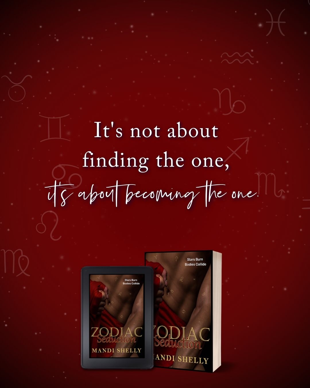 An uber spicy, sex positive, zodiac romance, self-discovery, erotic romance novella book.