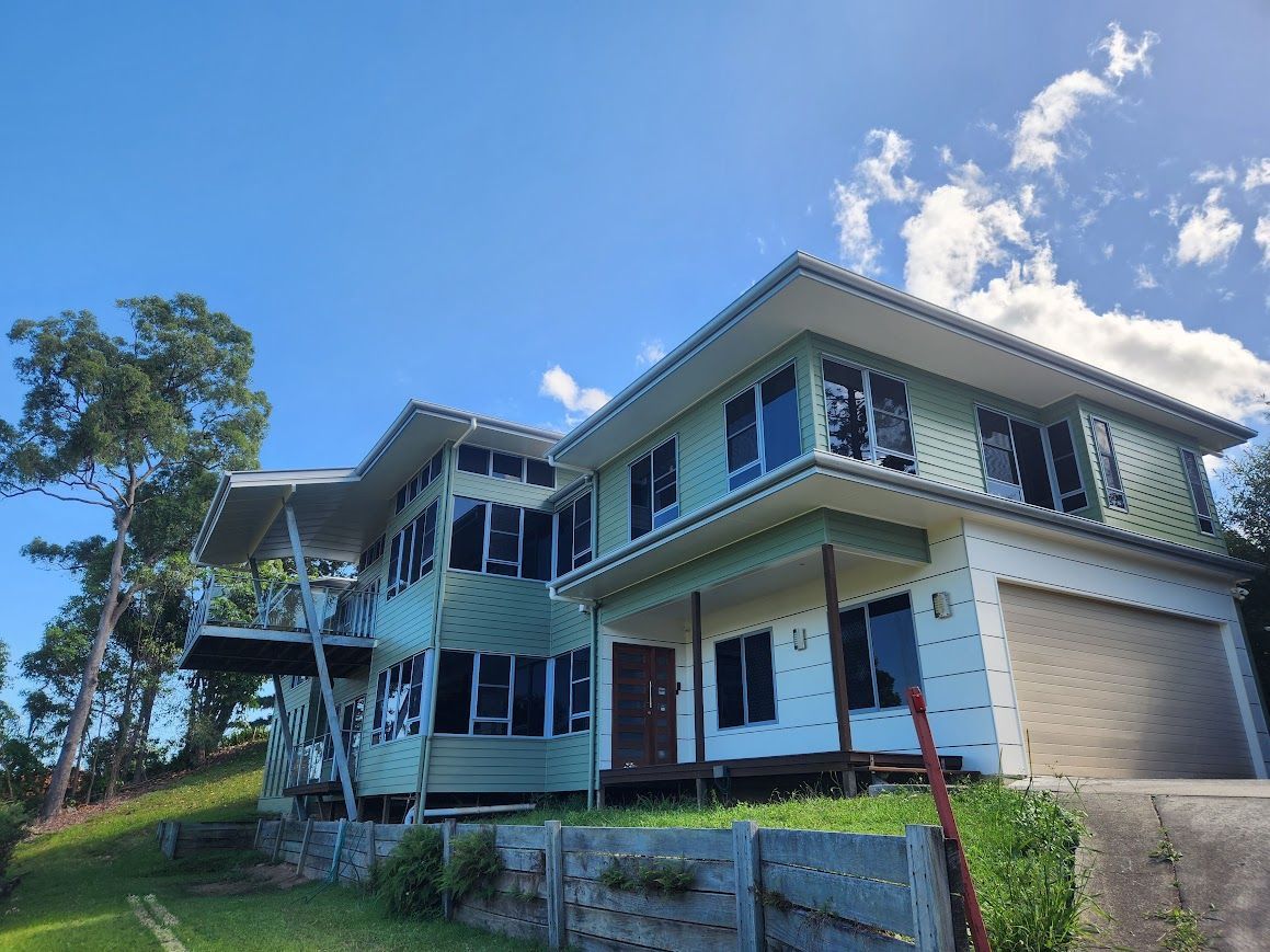 White Outdoor Veranda With Chairs — Painter In Sunshine Coast, QLD