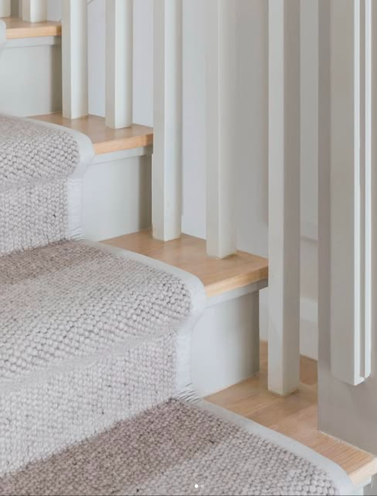 A Close up Of a Wooden Staircase with carpet — More on the Floor in Barrack Heights, NSW