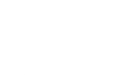 A white logo for upwards marketing and advertising with an arrow going up.