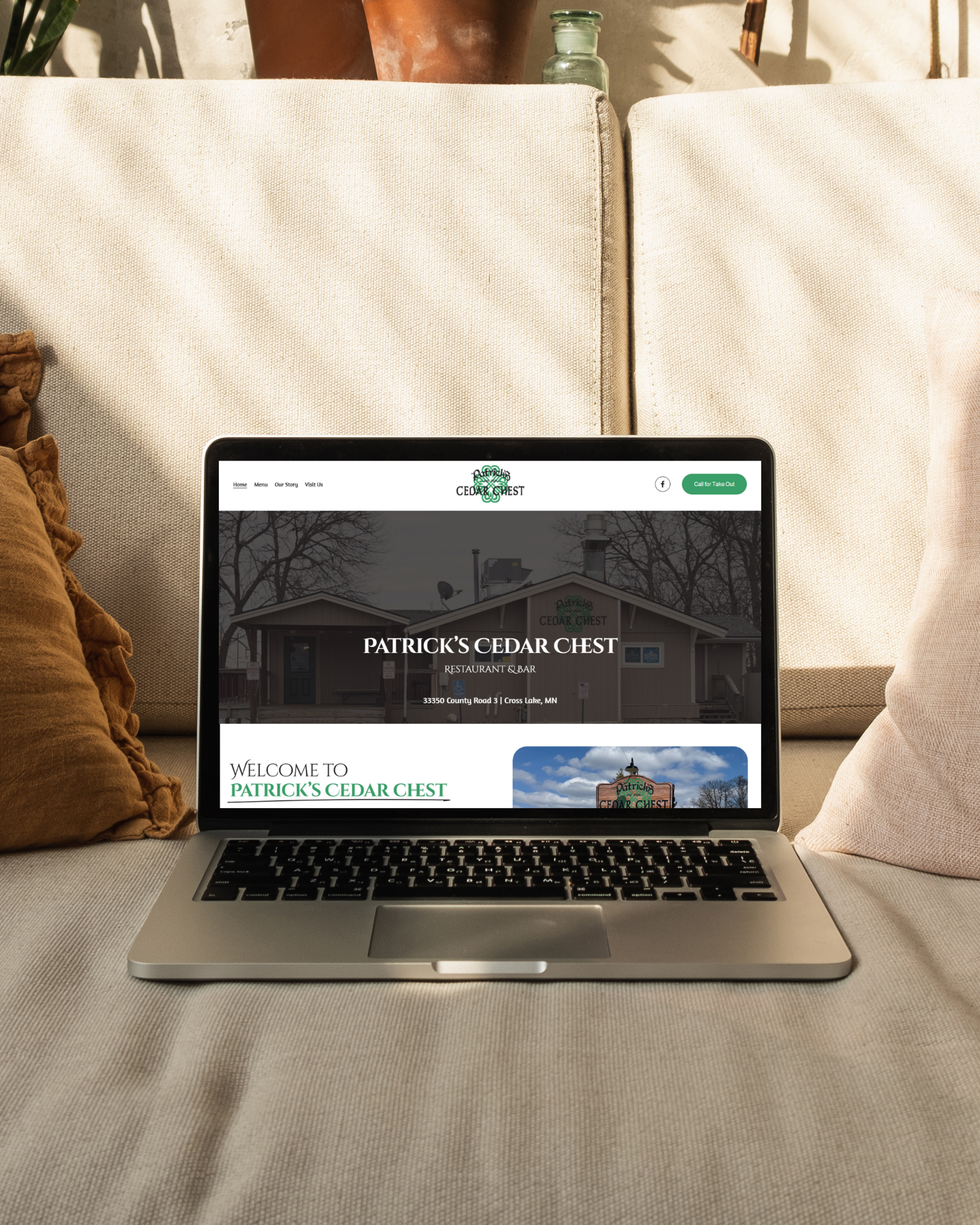 Patrick's Cedar Chest Website Design