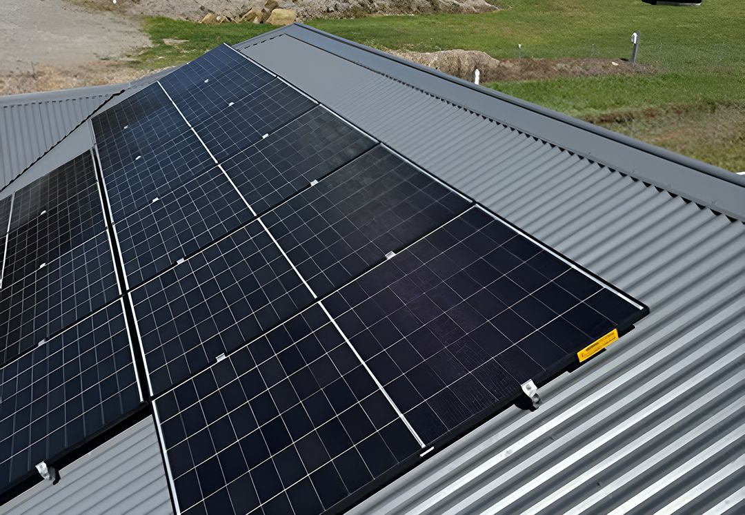 A Roof With A Lot Of Solar Panels On It — Rid-Arc Electrical In Tamworth, NSW