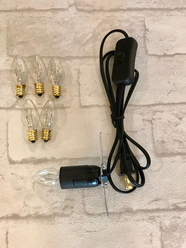 台灣開關電線燈泡六顆組(燈泡20w)