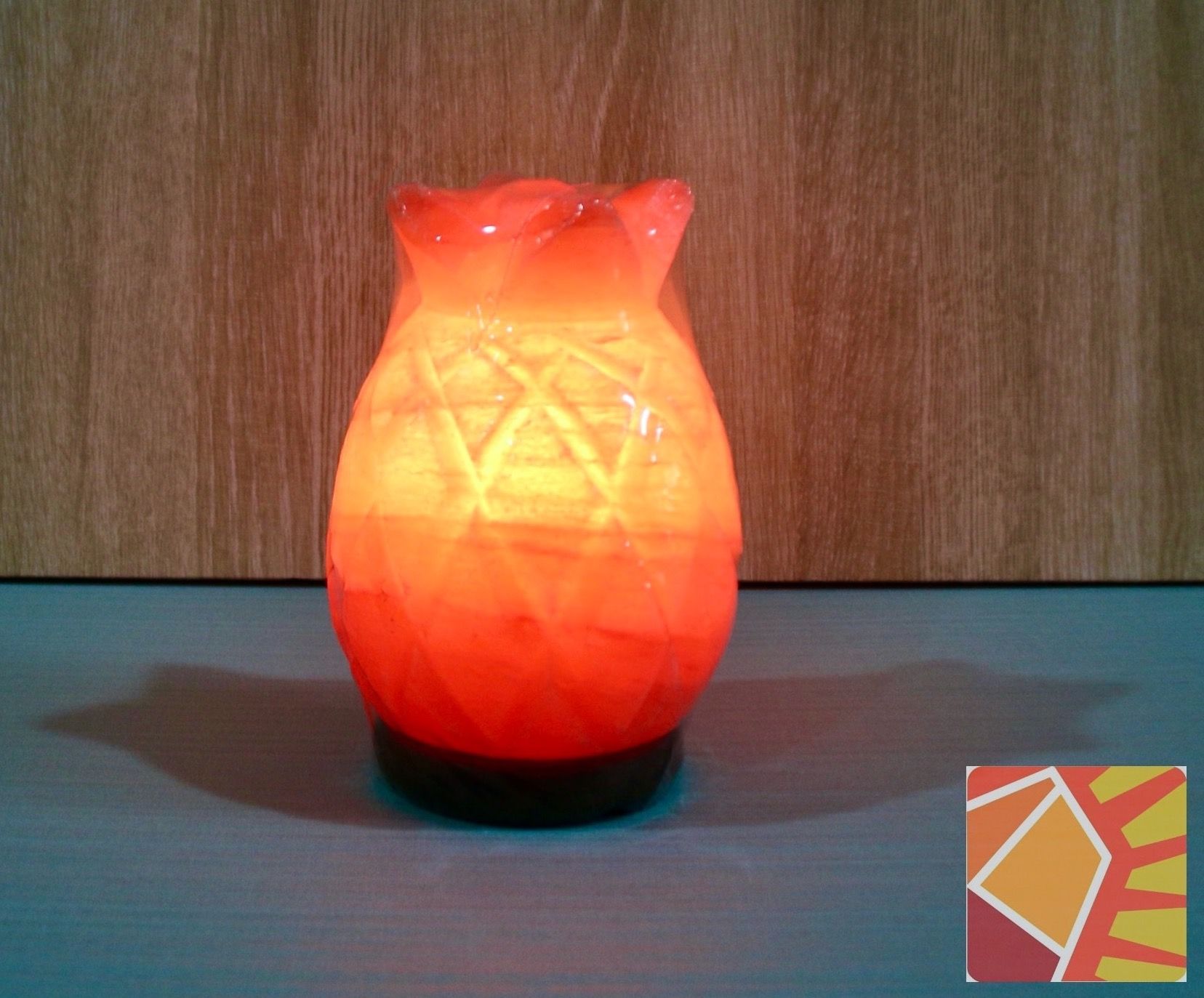 <興旺立來>玫瑰鳳梨造型鹽燈