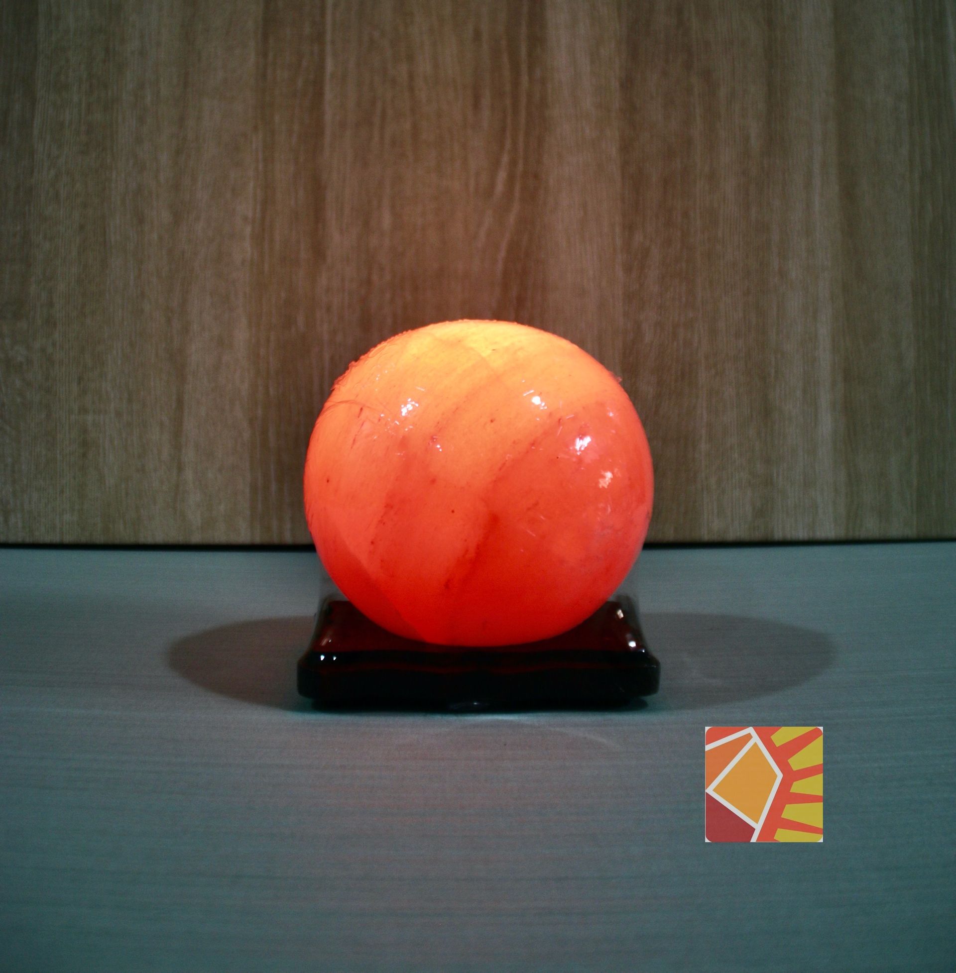 ＜有球必應＞ 玫瑰圓球6吋造型鹽燈(隨機出貨)