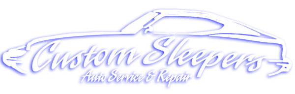 A logo for a company called custom sleepers