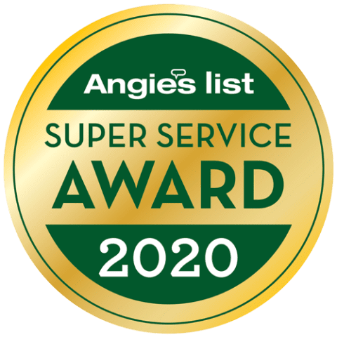 The logo for angie 's list super service award 2020