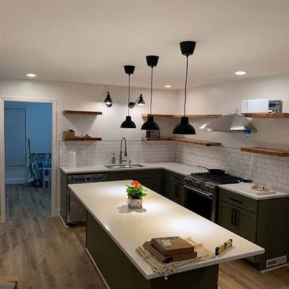 For lighting installations in Glen Burnie & Hanover, MD, call R.E. Clarke Electrical Solutions 