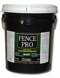 Fencecoat Pro Black Acrylic Lacquer Fence Paint for Barns, Sheds, & Other Farm Structures from Lexington Paint & Supply in Kentucky (KY)