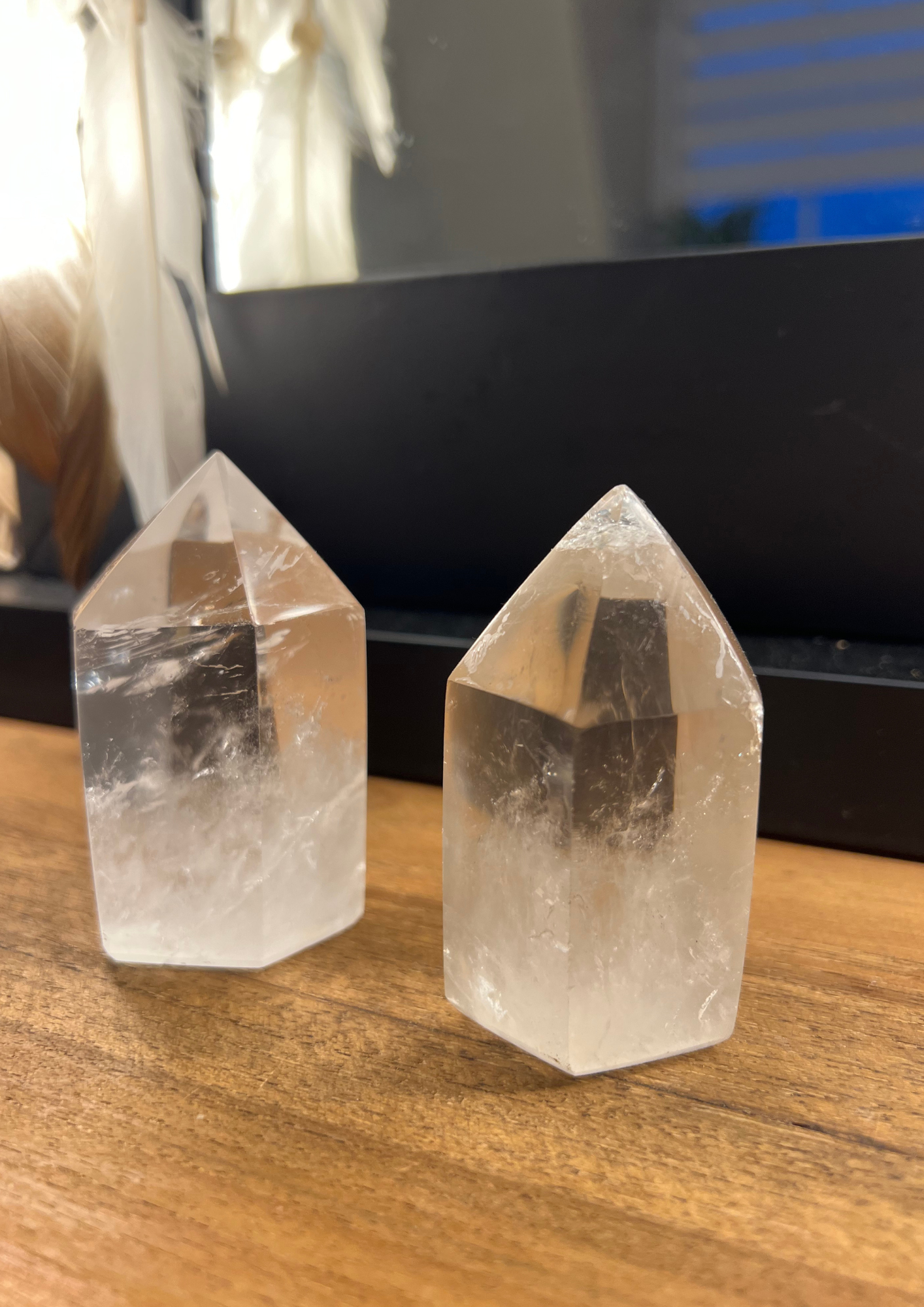 Bergkristal punt (prijs is per stuk) - 15 cm