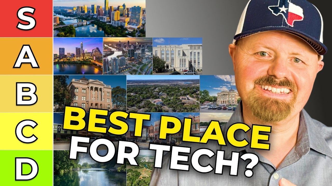 Man in Texas hat, smiling, next to a tier list. Title: