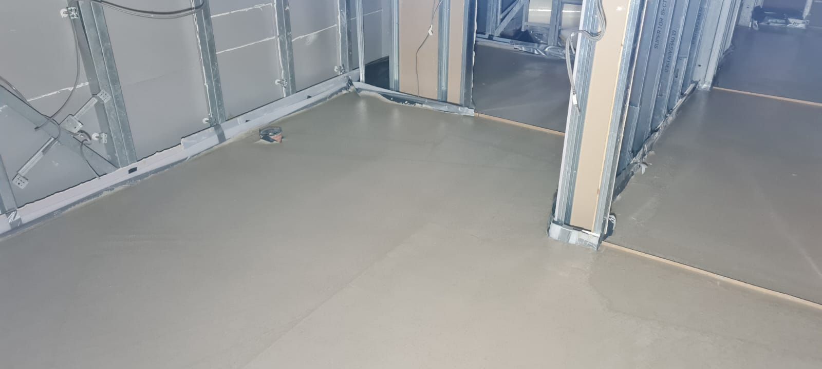 Floor Screeding for Park View Apartments, Chorley