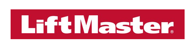 The lift master logo is red and white on a white background.