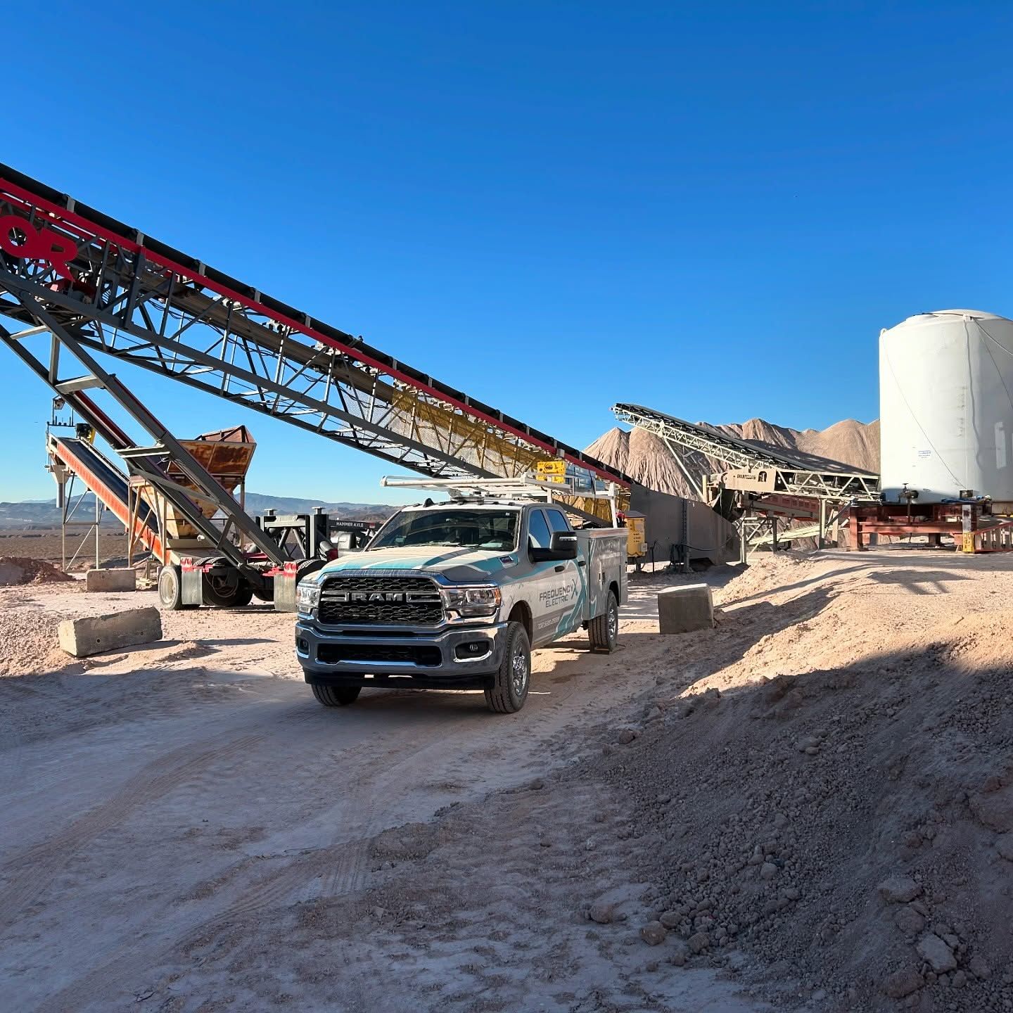 Blank white background.